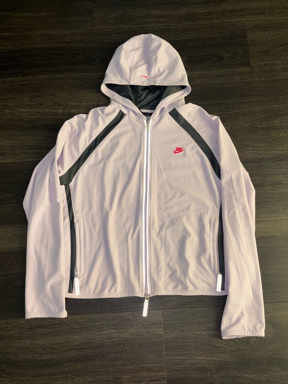 Women’s Nike Track Jacket Size L Purple Pink Color Dri Fit